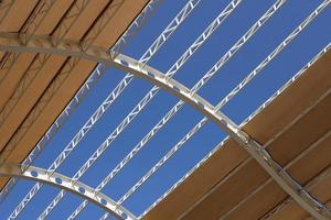 True sunlight and artificial lighting. Abstract photo of light and dark.
