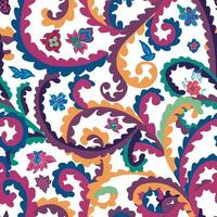 Abstact floral pattern with leaves of plants vector