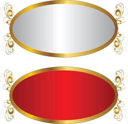 Golden Oval Frame PNG Transparent Images Free Download, Vector Files