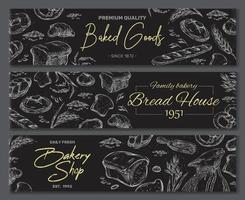 Premium quality inscription label, family bakery vector