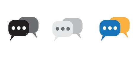 Chat Message icon, Talk bubble speech, Chat on line symbol, app Chat Messaging business concept, Vector illustration eps 10