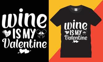 vector de diseño de camiseta creativa del día de san valentín de tipografía