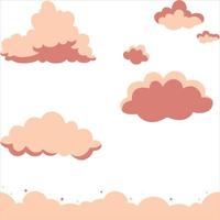 Cloudy background design vector