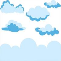 Cloudy background design vector