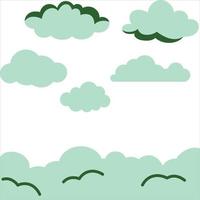Cloudy background design vector