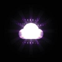 cloud technology abstract background vector