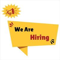 We Are Hiring Poster vector