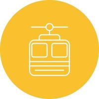 Cable car Vector Icon