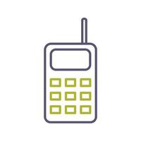 icono de vector de walkie talkie único