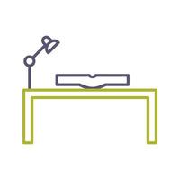 Unique Study Desk Vector Icon