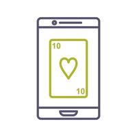 Phone Gambling Vector Icon