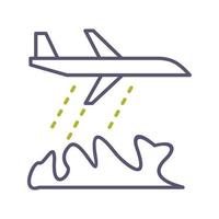 Unique Firefighter Plane Vector Icon
