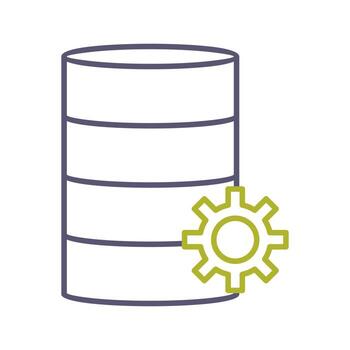 Unique Database Management Vector Icon