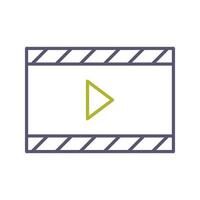 Unique Video and Animation Vector Icon