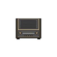 radio icon design, a simple icon with an elegant concept, suitable for your collection or business logo vector