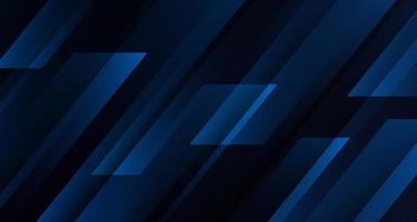 3D blue geometric abstract background overlap layer on dark space with diagonal lines decoration. Modern graphic design element striped style for banner, flyer, card, brochure cover, or landing page vector