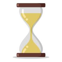 Hourglass Sand Timer Flat Style vector