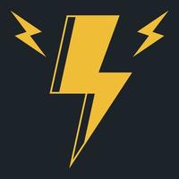 Lightning Bolt With Smaller Bolts vector