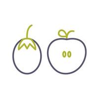 Fruits and VVegetables Vector Icon