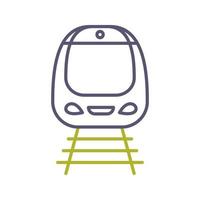 icono de vector de tren