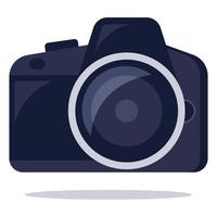 cámara de fotografía dslr estilo plano vector