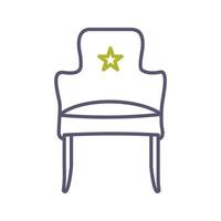 icono de vector de asiento