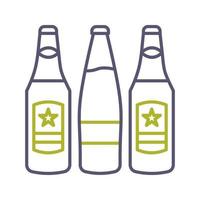 icono de vector de botellas de cerveza