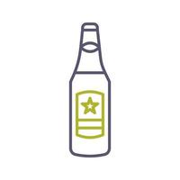 icono de vector de botella de cerveza