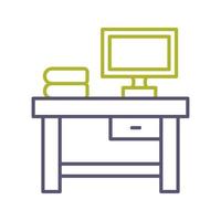 icono de vector de mesa