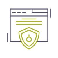 icono de vector de seguridad web