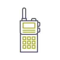 icono de vector de walkie-talkie