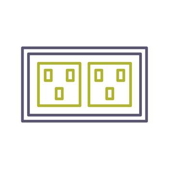 icono de vector de enchufe