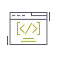 icono de vector de codificación web