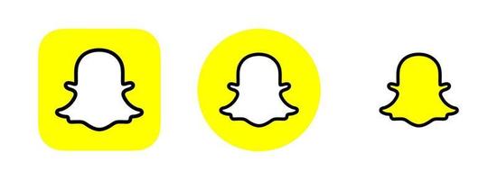 vector de logotipo de Snapchat, vector de icono de Snapchat vector gratis