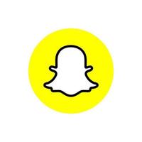 vector de logotipo de Snapchat, vector de icono de Snapchat vector gratis