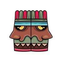 Ethnic character vector design concept