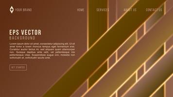 Brown template web banner page with gradient color. Design with liquid shape can use for website template. vector