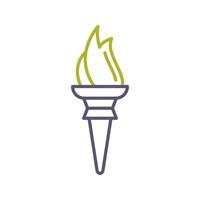 Torch Vector Icon