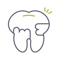 Toothache And Plaque Vector Icon