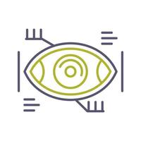 Eye Recongnition Vector Icon