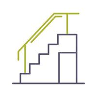 icono de vector de escaleras