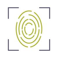 Fingerprint Vector Icon