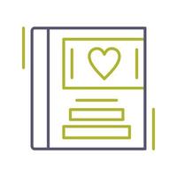 Wedding Album Vector Icon