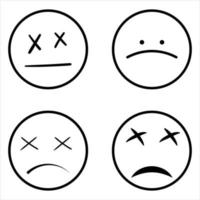 Sad Emoji Face vector