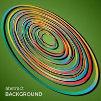 Beautiful light circles on a green background. Abstract flash light circles. Vector technology background.