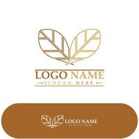 logotipo de hoja de tabaco, campo de tabaco y vector de diseño de plantilla de logotipo de cigarrillo de tabaco