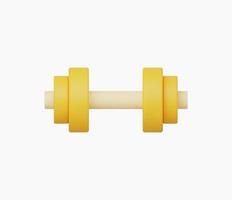 3d Realistic Dumbbells vector Illustration