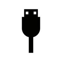 diseño de símbolo iusb. vector de icono de cable usb de conexión de computadora