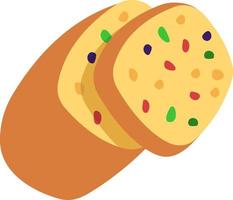 pastel de frutas icono elemento ilustración estilo plano vector