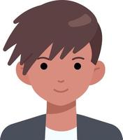 Artist man boy avatar User person people black skin Flat Style vector